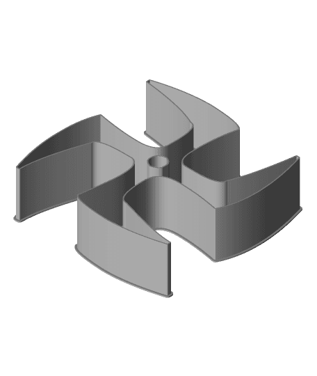 Shuriken 004F, nestable box (v2) 3d model