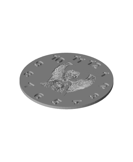 Angel clock #FunctionalArt 3d model