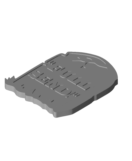 Full Send Gravestone Charm 3d model