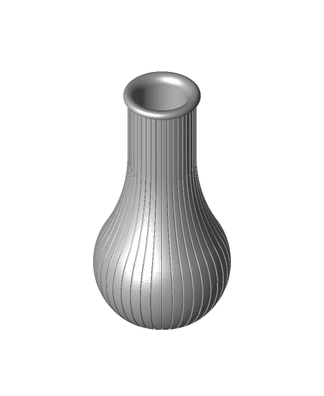 Simple vase - fancy - Print in place! 3d model