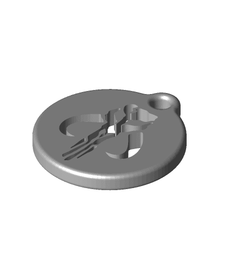 Boba Fett Keychain 3d model