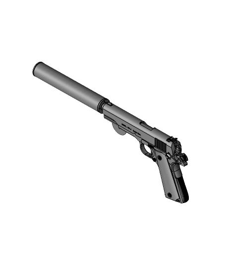 M1911 GUN 3d model