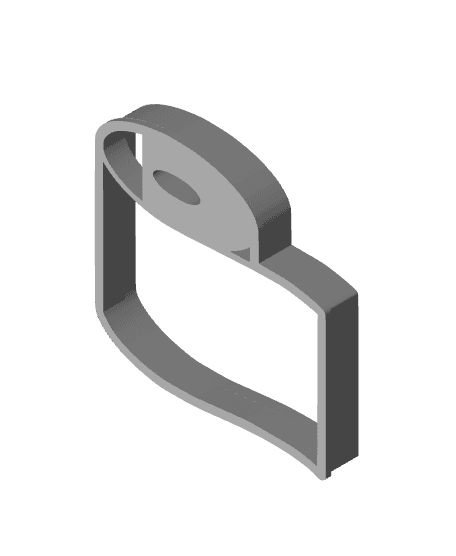 Paper Cookie Cutter, Biscuit Cutter 3d model