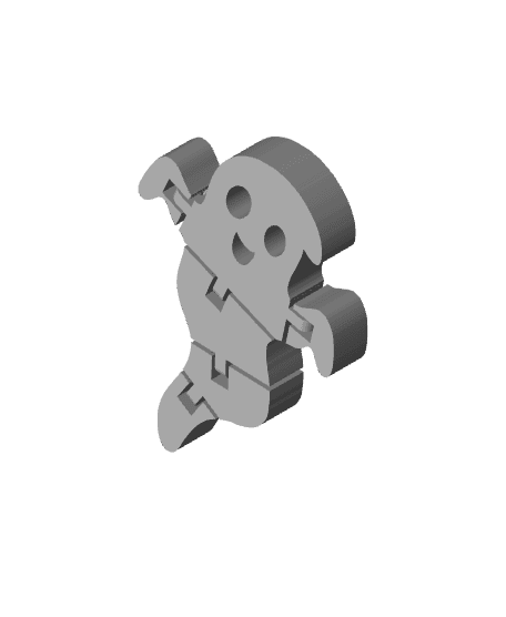 Ghost and Bat Flexi Toys 3d model