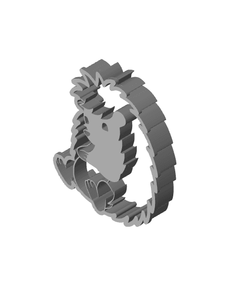 Eyelash Cookie Cutter, Biscuit Cutter 3d model