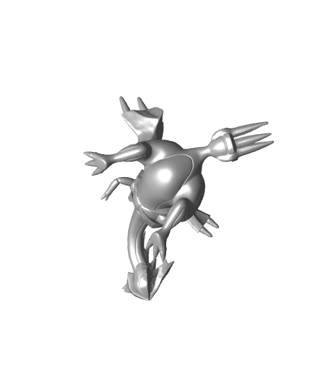 Pokemon Kyurem #646 - Optimized for 3D Printing 3d model