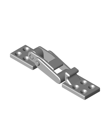 print in place samesize latch 3d model