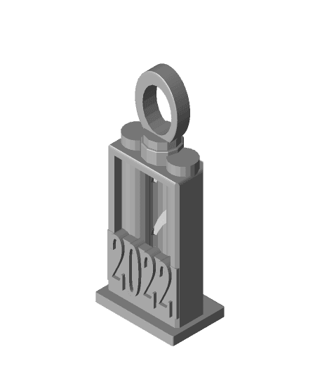 FHW: Modern Christmas Ornament F 3d model