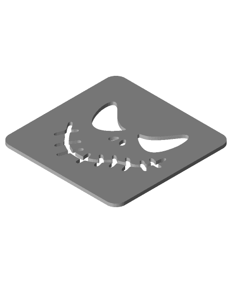Spooky Coasters - Skellington Square 3d model