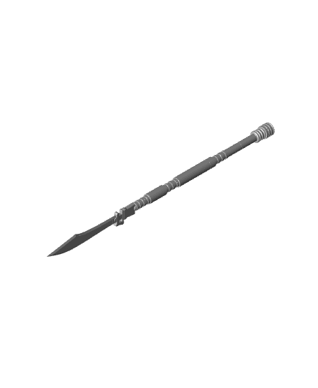 Star Wars Last Jedi Praetorian Guard Bladed Staff 3d model