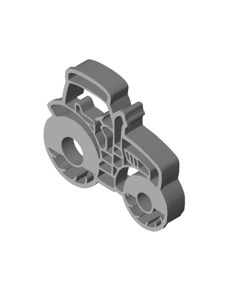 Tractor Cookie Cutter, Biscuit Cutter 3d model