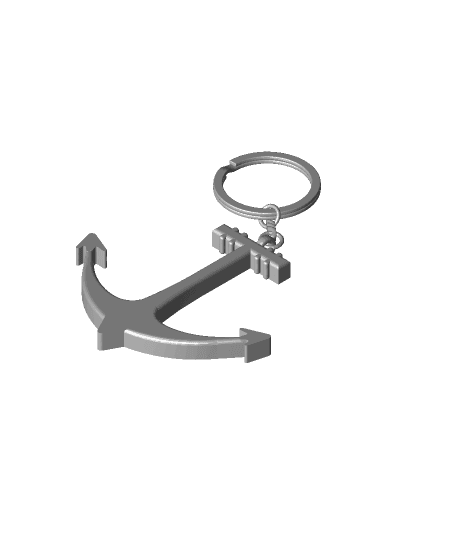 Anchor key ring.stl 3d model