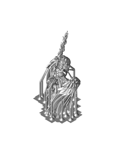 Deva Castellan - Celestial knight - PRESUPPORTED - heaven hath no fury - 32 mm scale 3d model