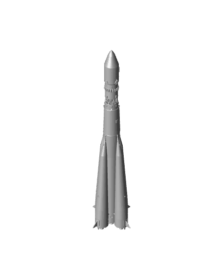 Vostok K Rocket Model 3d model