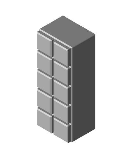 Bin collection for Proslat wire mesh shelves 3d model