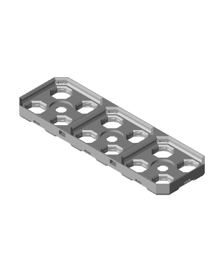 3x1 Multigrid Base Plate 3d model