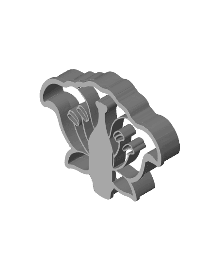 Lily Cookie Cutter, Biscuit Cutter 3d model