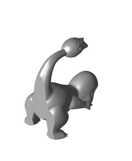 Supportless Charmander 3D Print Model | Multicolor-Ready Pokémon STL & .3mf 3d model