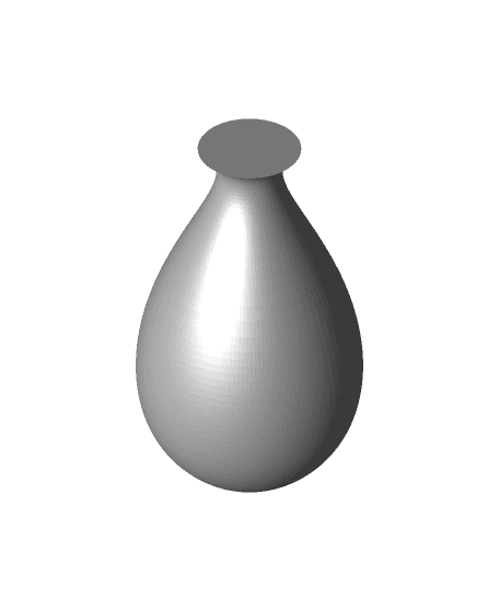 Semi baloon vase 3d model