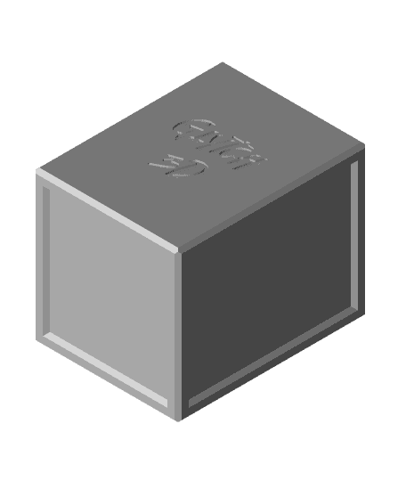 Side Load 60 Card Format Top Loader Deck Box 3d model