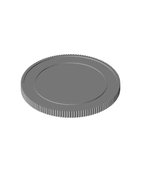Blank Challenge Coin Assembly Ver. 3d model
