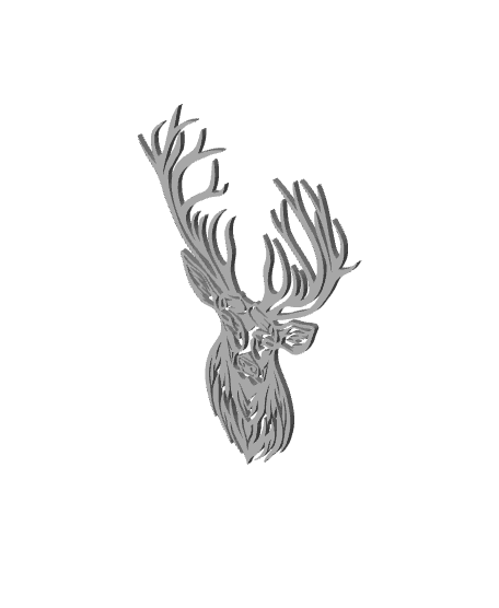 buck wall art deer wall decor woodland animal decoration  3d model