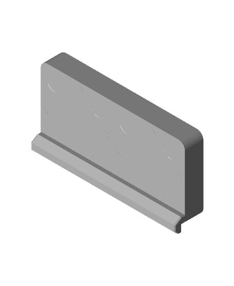 Gridfinity 2x1 Baseplate Ender 5 Crossbar 20x20 Shelf.stl 3d model