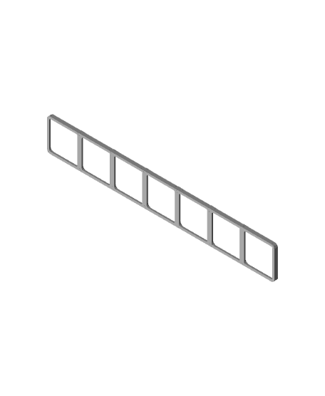 Gridfinity Baseplate 7 x N 3d model