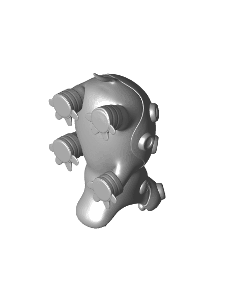 Pokemon Hippowdon #450 - Optimized for 3D Printing. 3d model
