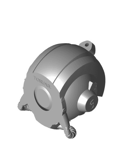 Astronaut Helmet Keychain 001 - Print in place 3d model