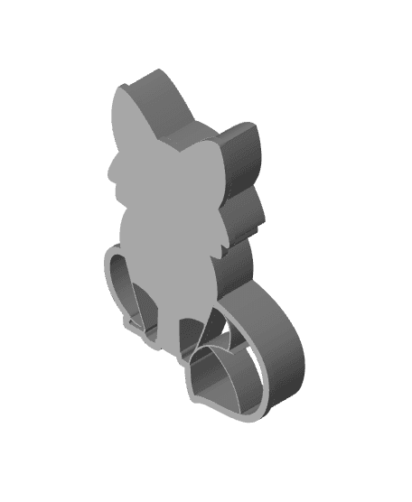 Fox Cookie Cutter, Biscuit Cutter 3d model