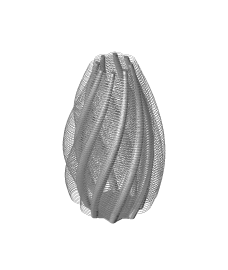 Woven String Vase 1 3d model