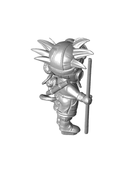 Goku Aviator Fan art 3d model