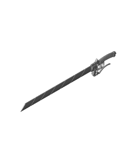 Attack On Titan Sword Printable Assembly 3d model