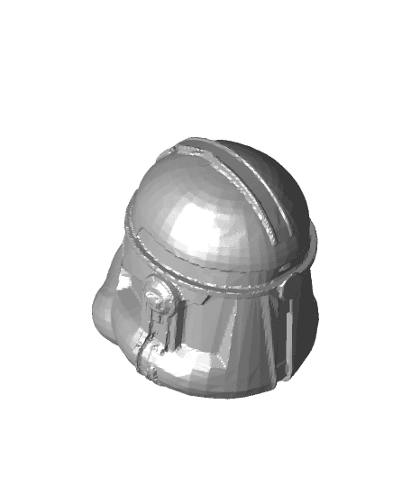 Phase II Clone helmet (Head remix) 3d model