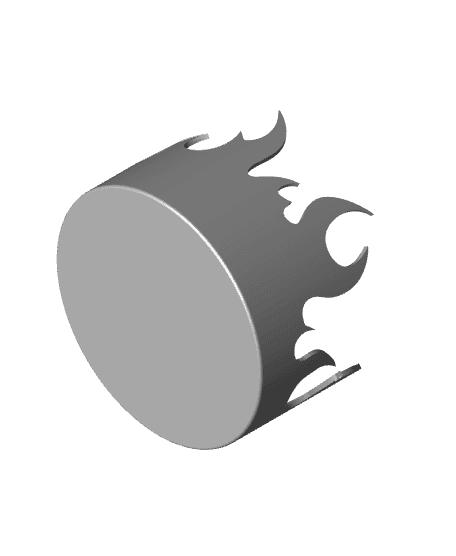 Pencil Cup - Fire 3d model