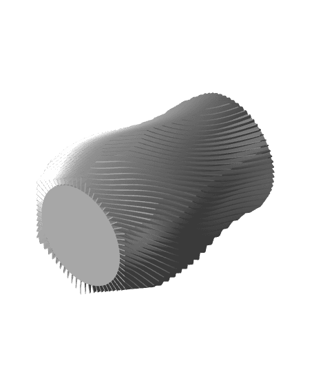 Geometric Finned Vase 3d model