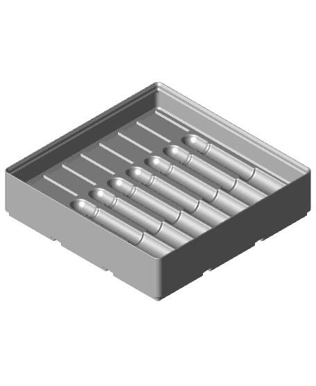 Gridfinity 0-375 Shank Endmill Holder 3d model