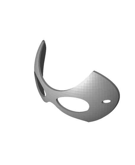 Simple Mask - HalloweenWearables 3d model