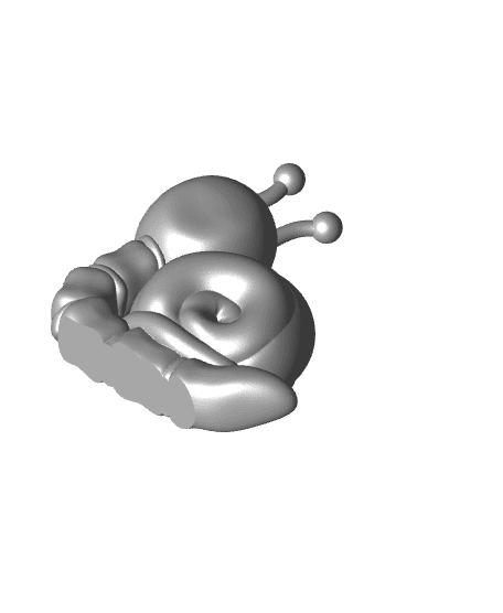 Skelly Snail 3d model