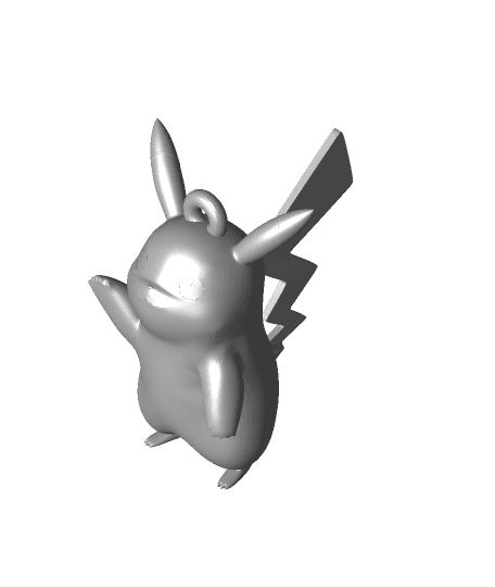 3D file PIKACHU POKEMON KEYCHAIN 🐉・Template to download and 3D print・Cults