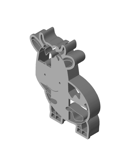 Cow Cookie Cutter, Biscuit Cutter 3d model