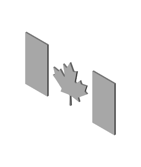 The Canadian Flag 3d model