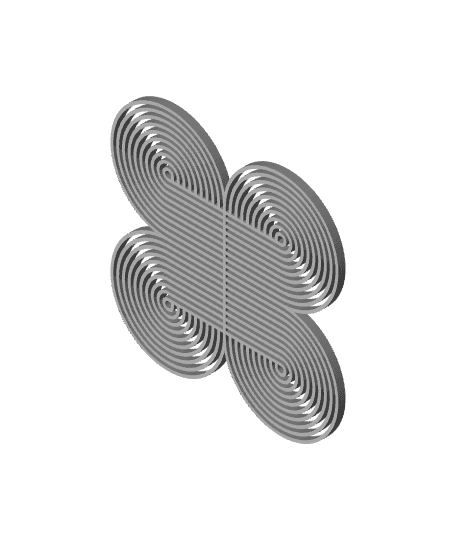 Concentric Circles 2 Retro Coaster 3d model