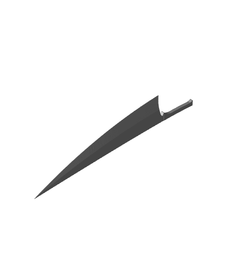 Bleach Ichigo Zangetsu Shikai Sword 3d model