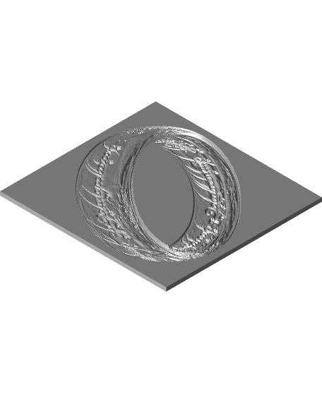 One Ring - Dual Print and Lithopane - Hueforge Print 3d model
