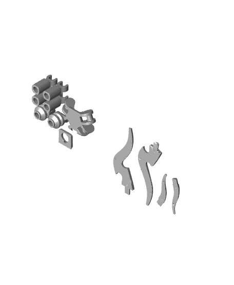 Back Appendages for Venom 6:1 LEGO 3d model