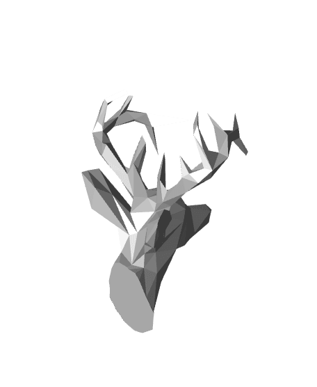 Low Poly Deer Fridge Magnet 3d model