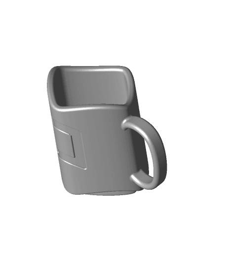 Squircle Mug // Ambiguous Cylinder Illusion 3d model