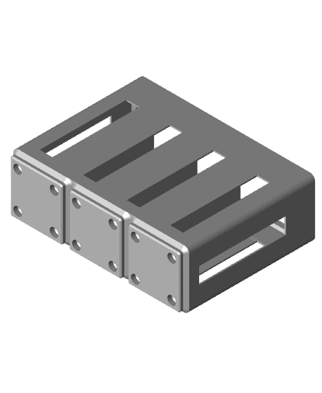 Square Nail Polisher Holders Gridfinity 3d model